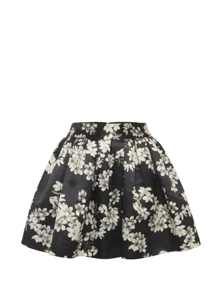 Fusta mini Alice + Olivia cu model floral cu imagine negru