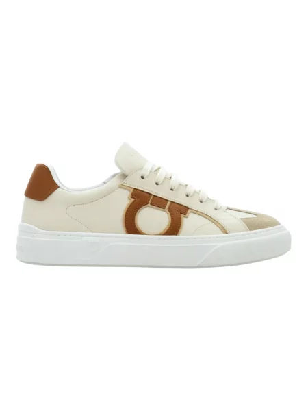 Sneakersy Ferragamo beżowe