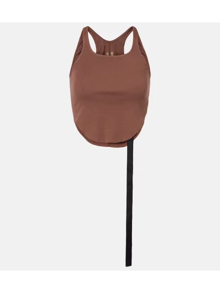Cropp top Rick Owens din jerseu maro