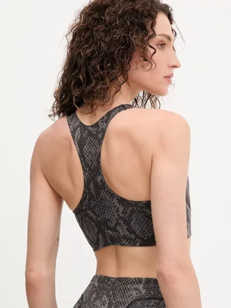 Sportovní podprsenka adidas by Stella McCartney TruePurpose šedá