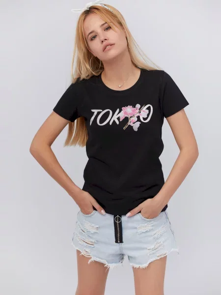 Футболка Yappi черная