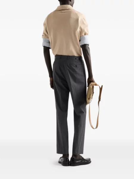 Tricou polo Prada de mătase