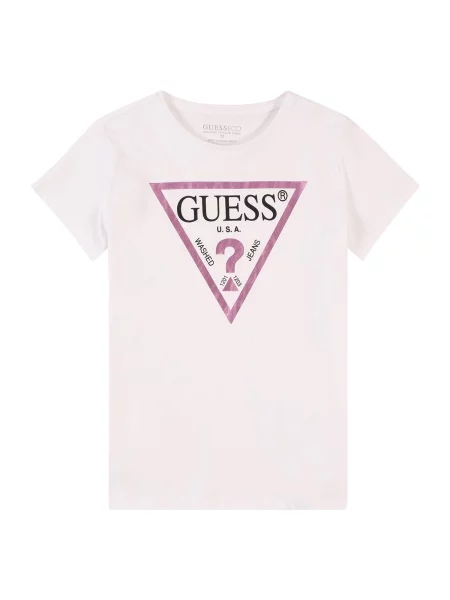 Guess Majica Regular Fit bela