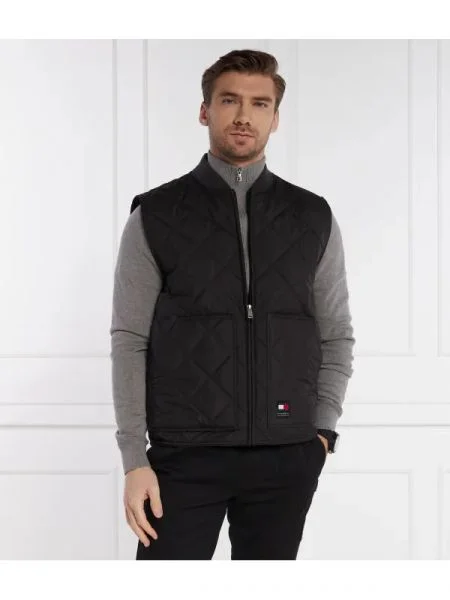 Tommy Jeans Szteppelt mellény ENTRY fekete