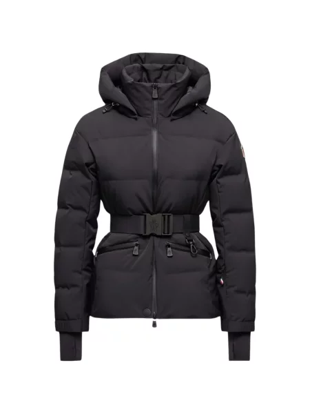 Ζωσμένος μπουφάν Moncler Grenoble με κουκούλα μπλε