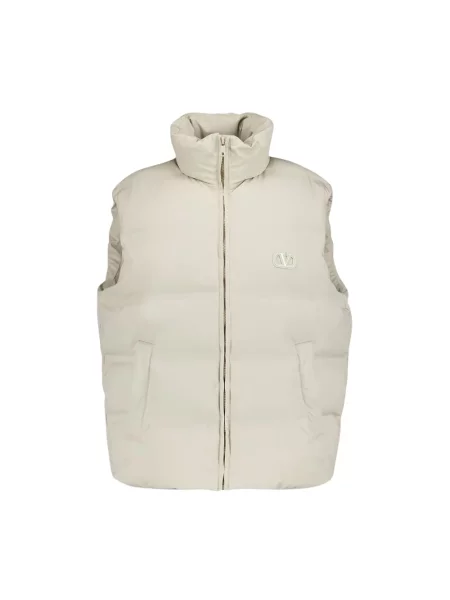 Kamizelka Valentino Garavani z kapturem beżowa