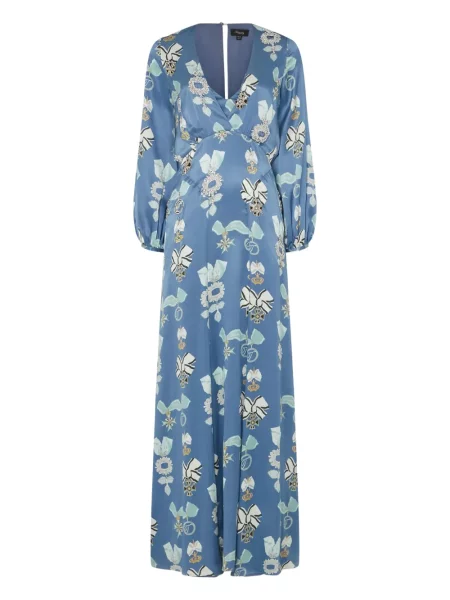 Rochie Temperley London cu imagine albastru