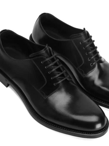 Pantofi derby Dolce & Gabbana cu șireturi din dantelă negru