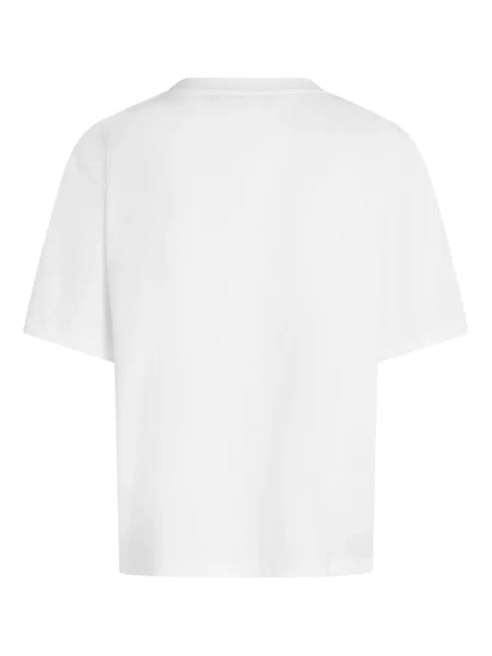 Tricou Karl Lagerfeld cu decolteu în V alb