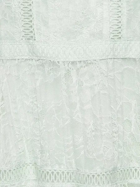 Rochie midi Self-portrait din dantelă verde