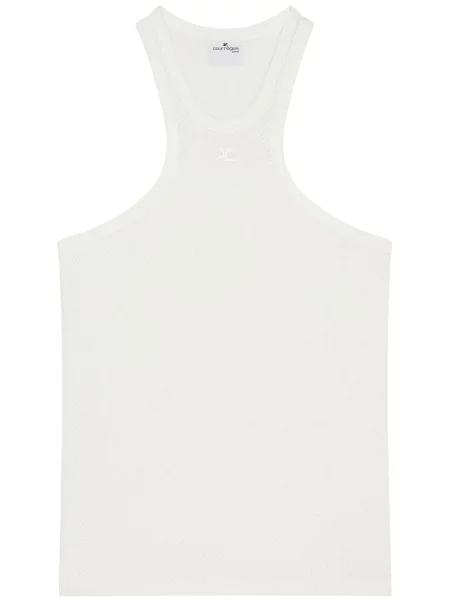 Košile Courrèges se síťovinou bílá