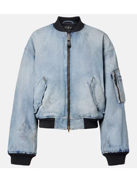 Geacă de blugi Balenciaga albastru