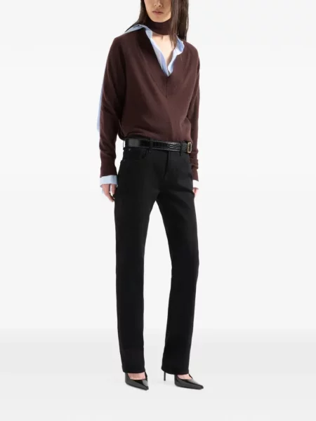 Blugi drepți 7 For All Mankind negru
