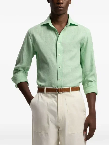 Карирана карирана риза Ralph Lauren Purple Label зелено