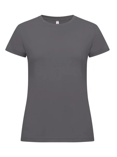 Clique New Classic-T Koszulka nowoczesny krój – Metal Grey szara