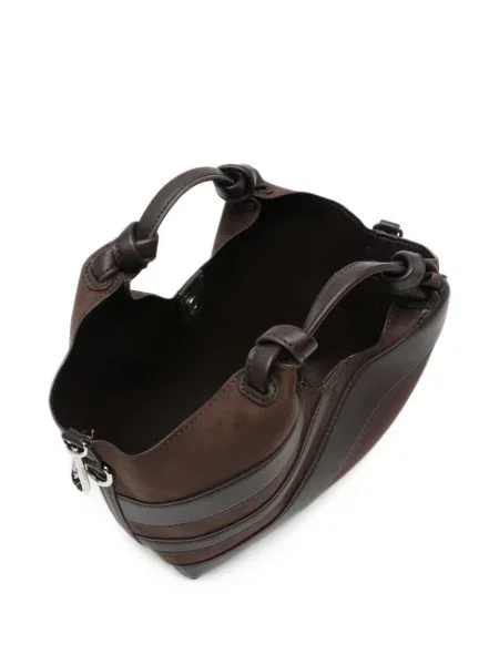 Geantă shopper Dkny din piele maro