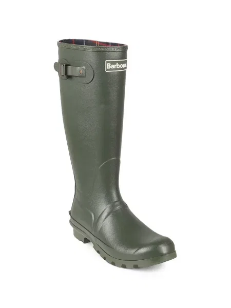 Botine Barbour cu cataramă verde