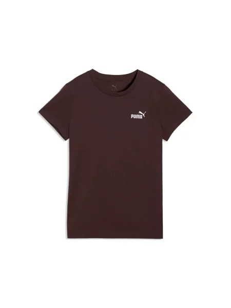 T-Shirt Puma Ess Small No. 1 Logo Tee S brązowa