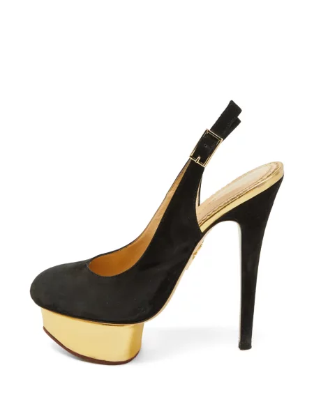 Pantofi cu toc Charlotte Olympia negru