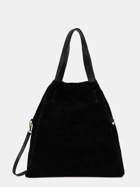 Semišová kabelka Answear Lab černá