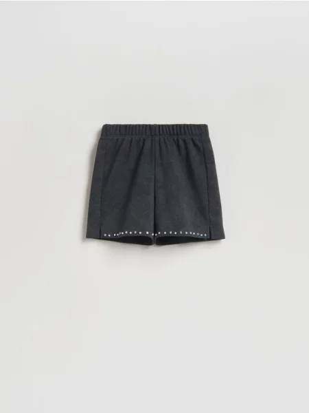 Reserved шорти з ефектом виварювання чорний