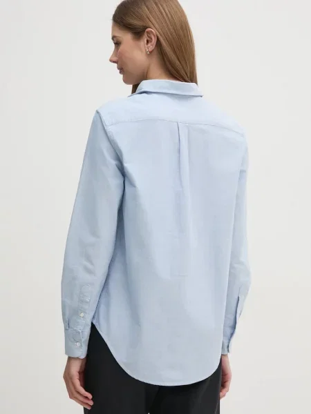 Košile Polo Ralph Lauren relaxed s klasickým límcem modrá