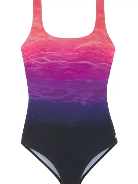 LASCANA Costum de baie întreg închis / lila / roz albastru