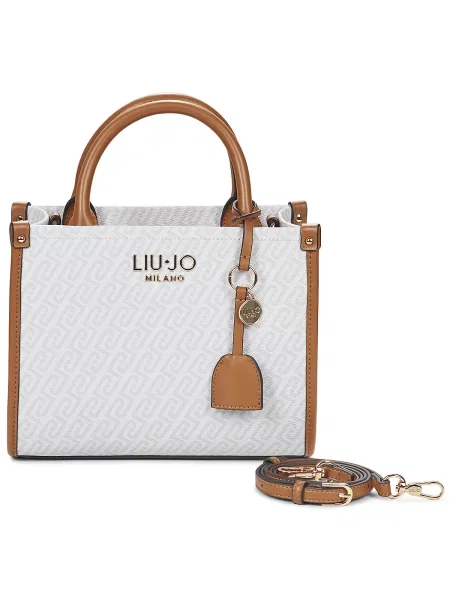 Liu Jo Ročna torbica ECS kit / ecru / konjak bež