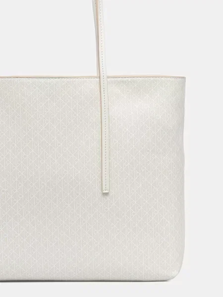 Calvin Klein Shopper táska / piszkosfehér fehér
