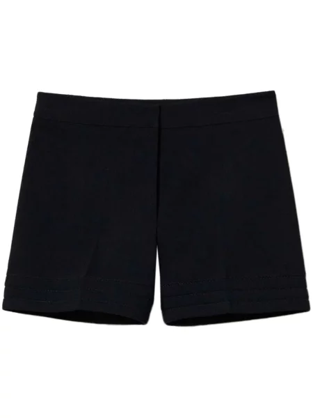 Pantaloni scurți Twinset cu broderie albastru