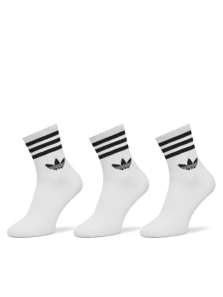 Adidas Ponožky 3S Crew S 3P bílé