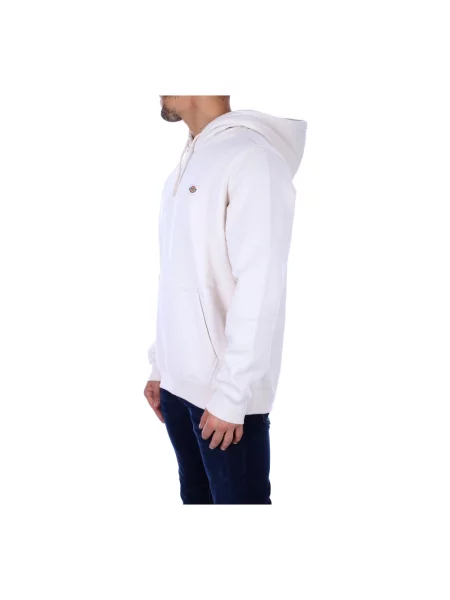 Dickies bluza beżowy z kapturem gładka biała