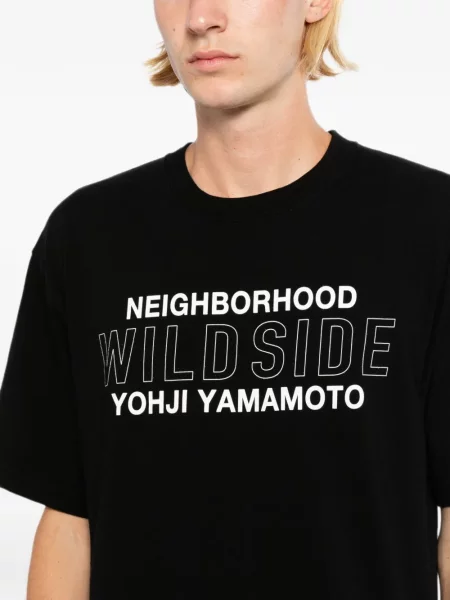 Къс тениска Yohji Yamamoto черно
