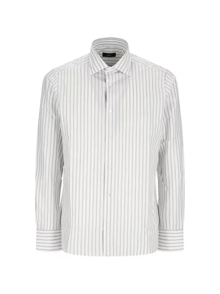 Cămașă cu dungi Herno cu dungi alb
