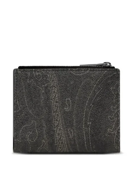 Portofel Etro cu model paisley negru