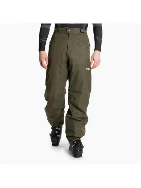 Lyžařské kalhoty Oakley Tc Camber Rc Shell new dark brush zelené