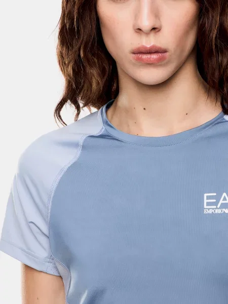 Спортивна футболка поліамід/еластан блакитний