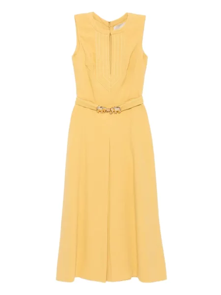 Sukienka midi Elie Saab na sprzączkę do kolan garniturowa