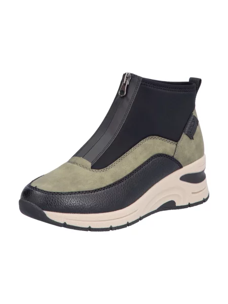 Rieker Botine verde deschis negru