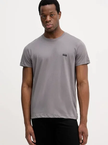 Тениска BOSS T-ShirtRN сиво