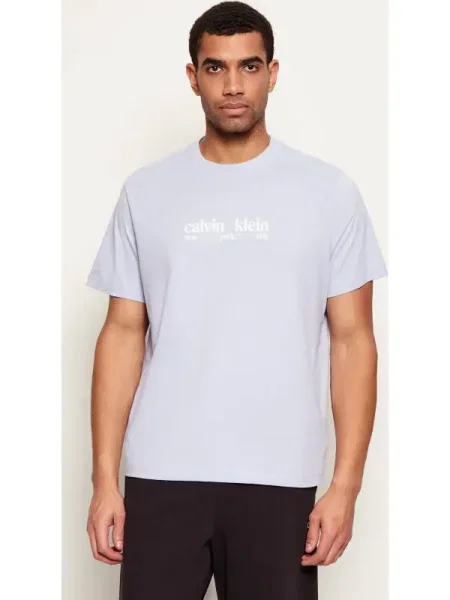 Calvin Klein Jeans Tricou NYC GRAPHIC albastru