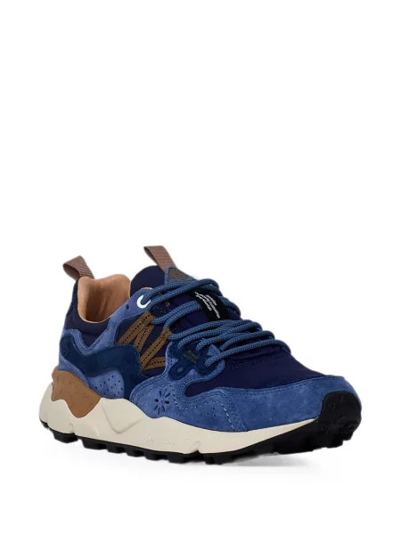 Szarvasbőr virágos sneaker Flower Mountain kék
