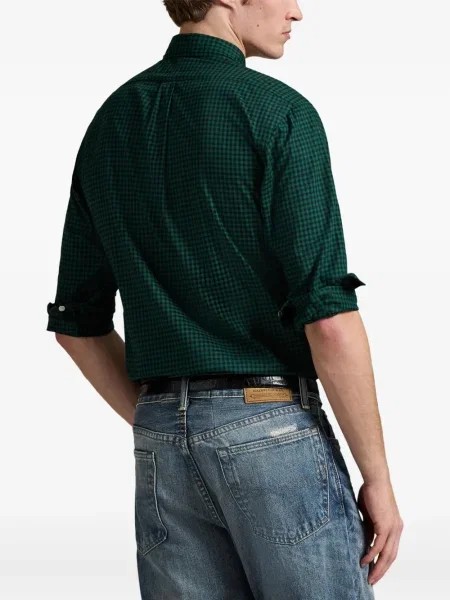 Ριγέ polo Polo Ralph Lauren με κουκούλα με αυτόγραφο λευκό