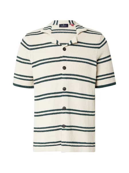 Kronstadt Košile Nile písková / smaragdová