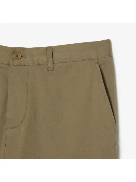 Lacoste Szorty Bermudy Slim Fit Z Elastycznej Bawełny beżowe