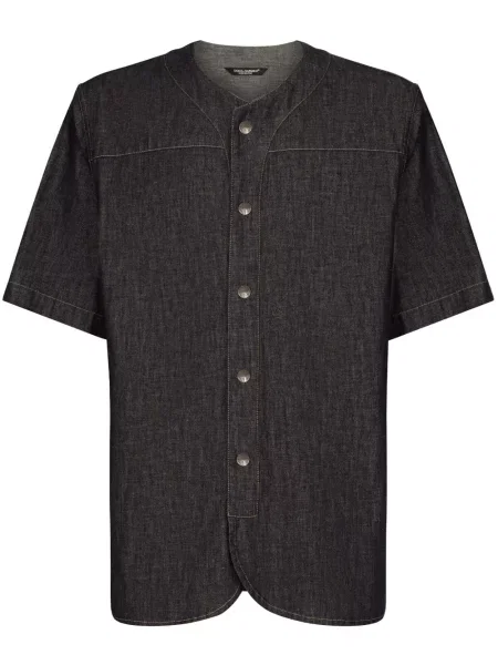 Cămașă Dolce & Gabbana cu broderie negru