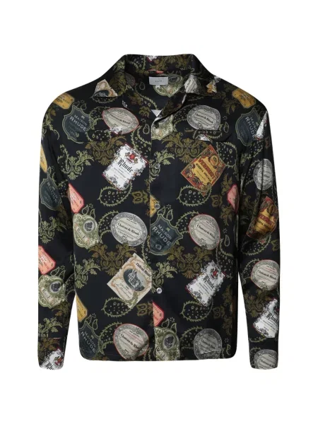 Cămașă Rhude cu imagine negru