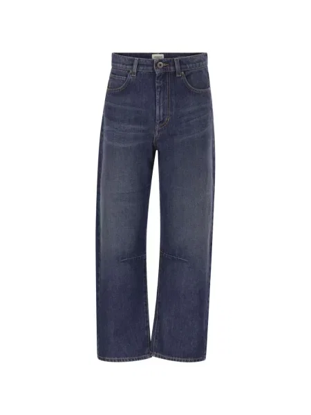 Blugi cu picior larg Weekend Max Mara albastru