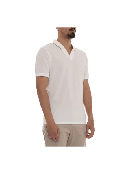 Koszula Emporio Armani z dekoltem w serek biała