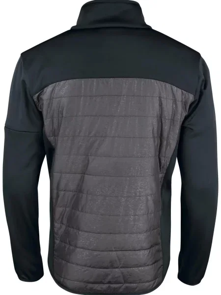 Clique Custer Lekko ocieplana bluza polarowa z nadrukiem odblaskowym – black czarna